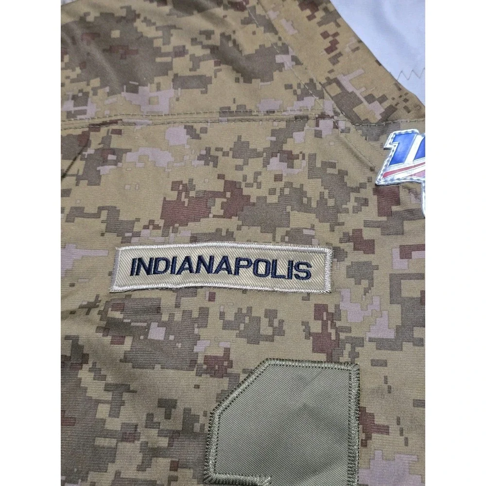 Rare Andrew Luck Nike On Field Salute To Service Colts Jersey Digital Camo Large